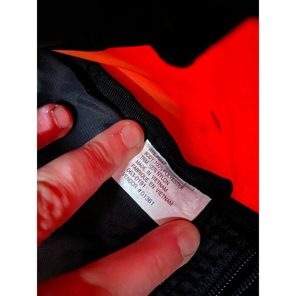 Eddie Bauer Messenger Bag Unisex Orange Grey Crossbody Laptop Travel Utility